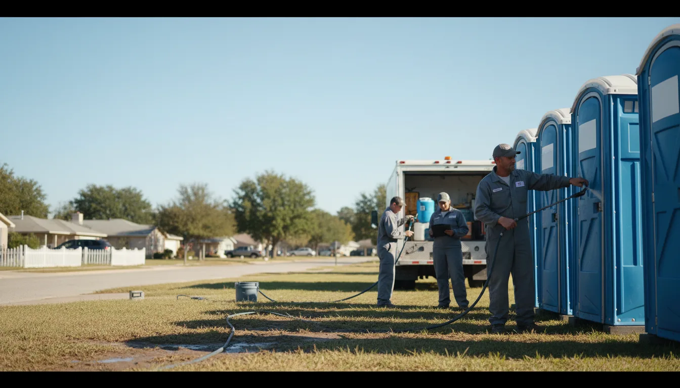 Long-Term Portable Toilet Rental in Dime Box, TX near me